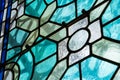 Stained Glass Closeup Religious Church Indoors Black Contrast Te