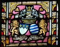 Stained Glass - Coat of Arms Royalty Free Stock Photo