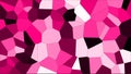 Stained glass colorful voronoi, vector eps abstract. Irregular cells background pattern. 2D Geometric shapes grid texture -