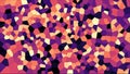 Stained glass colorful voronoi, vector eps abstract. Irregular cells background pattern. 2D Geometric shapes grid texture -