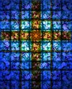 Stained Glass Cross Royalty Free Stock Photo