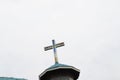 The cross atop St peter and Paul Catholic Church in Kamakwa, Nyeri, Kenya Royalty Free Stock Photo