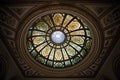 Stained glass dome Royalty Free Stock Photo