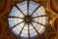 Stained glass dome at the Galeries Lafayette Royalty Free Stock Photo