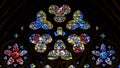 Stained Glass in Exeter Cathedral, Lady Chapel Window Top Circle