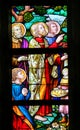 Stained Glass - Feeding the Multitude Royalty Free Stock Photo