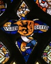 Stained Glass - Flemish Lion Royalty Free Stock Photo