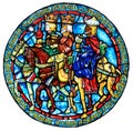 Stained Glass Gifts of the Magi Royalty Free Stock Photo