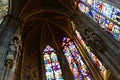 Stained Glass - Gothic Cathedral Royalty Free Stock Photo