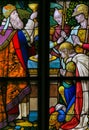 Stained Glass - Holy Communion Royalty Free Stock Photo