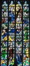 Stained Glass - Jesus Christ and Mother Mary Royalty Free Stock Photo