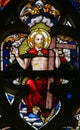 Stained Glass - Jesus Christ Royalty Free Stock Photo