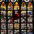 Stained Glass - Last Judgment in Brussels Cathedral