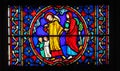 Stained Glass - Life of Saint Joseph Royalty Free Stock Photo