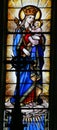 Stained Glass - Madonna and Child Royalty Free Stock Photo