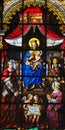 Stained Glass - Madonna and Child Royalty Free Stock Photo