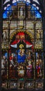 Stained Glass - Madonna and Child Royalty Free Stock Photo