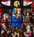 Stained Glass - Madonna and Child Royalty Free Stock Photo