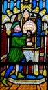 Stained Glass - Man carrying a Monstrance