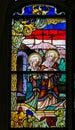 Stained Glass - Mary Magdalene and Mary of Clopas Royalty Free Stock Photo