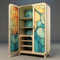 Stained Glass Mirrored Closet By Dmitry Muraev - Maya Rendered Art