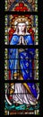 Stained Glass - Mother Mary Royalty Free Stock Photo