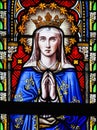 Stained Glass - Mother Mary Royalty Free Stock Photo