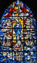 Stained Glass - Mother Mary Royalty Free Stock Photo