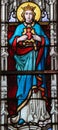 Stained Glass - Mother Mary Royalty Free Stock Photo