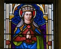 Stained Glass - Mother Mary Royalty Free Stock Photo