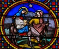 Stained Glass in Notre-Dame-des-flots, Le Havre - Flight to Egypt