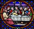 Stained Glass in Notre-Dame-des-flots, Le Havre - Last Supper