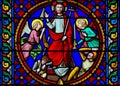 Stained Glass in Notre-Dame-des-flots, Le Havre - Resurrection of Jesus