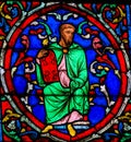 Stained Glass in Notre Dame, Paris of Moses