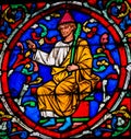 Stained Glass in Notre Dame, Paris - Tree of Jesse Royalty Free Stock Photo