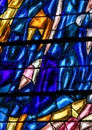 Stained Glass in Paris, St Severin Church Royalty Free Stock Photo