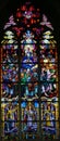 Stained Glass - Pentecost window Royalty Free Stock Photo