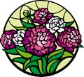 Stained-glass peonies.