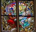 Stained Glass - The Prophet Jeremiah Royalty Free Stock Photo