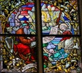 Stained Glass - The Prophet Jeremiah Royalty Free Stock Photo