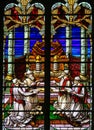 Stained Glass - Rabbis worshipping God