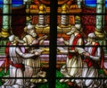 Stained Glass - Rabbis worshipping God