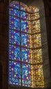 Stained Glass Reflection Cathedral Saint Mary Mejor Basilica Marseille France