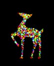 Stained glass reindeer Reindeer Royalty Free Stock Photo
