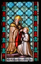 Stained Glass - Roman Catholic Saints Royalty Free Stock Photo