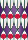 Stained Glass Roses Seamless Tile