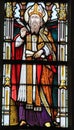 Stained Glass - Saint Ambrose Royalty Free Stock Photo