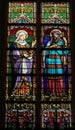 Stained Glass of Saint Ana and Saint Joachim in Den Bosch Cathed