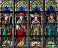 Stained Glass - Saint Augustine, Jerome, Gregory and Ambrose