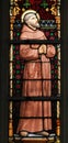 Stained Glass - Saint Francis of Assisi Royalty Free Stock Photo